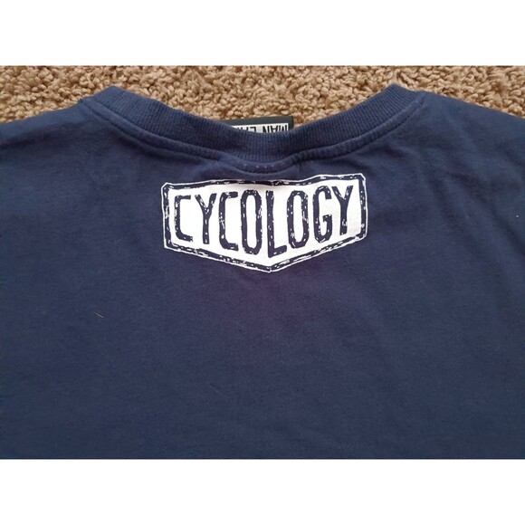 Cycology Cycling T-Shirt Women's Large Navy Blue Short Sleeve - Picture 5 of 7